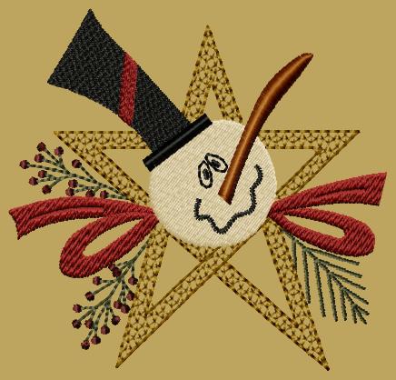 PK013 "Star Snowman" Version 1 - 5x7 PK013 "Star Snowman" Version 1 - 5x7
