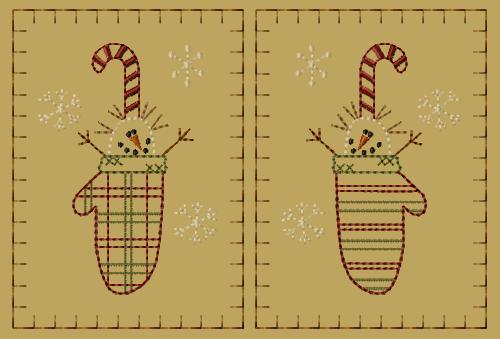PK101 "Winter Mittens" Hand Towel Collection - Version 2 PK101 "Winter Mittens" Hand Towel Collection - Version 2