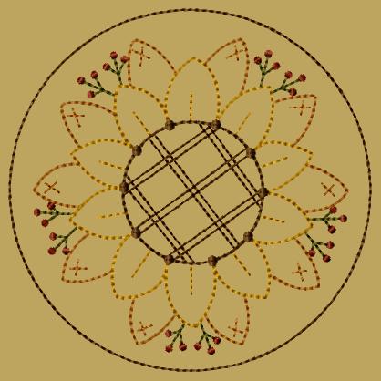 PK113 "Sunflower" Candlemat - Version 2 PK113 "Sunflower" Candlemat - Version 2
