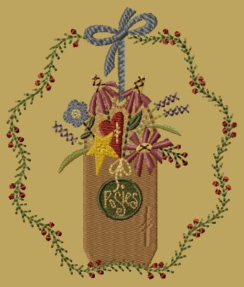 PK116 "Posies" Version 1 - 5x7 PK116 "Posies" Version 1 - 5x7